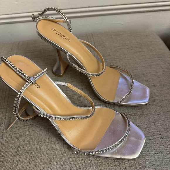Tony Bianco Silver Shy Heels - Picture 6 of 6